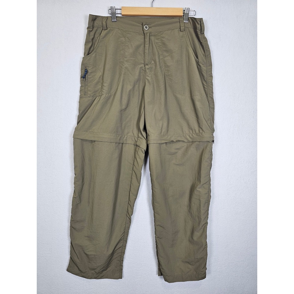 Gorpcore White Sierra Convertible Hiking Pants Mens XL Green Zip Off Cargo 29x35